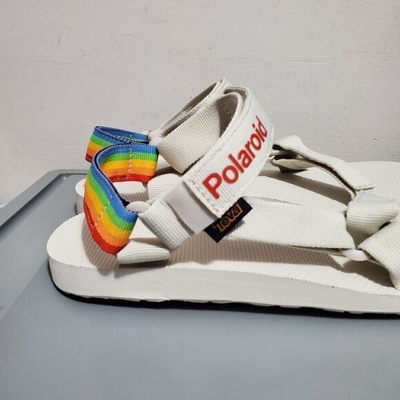 Teva Polaroid Mens Sz 12 Sandals Light Gray (1125392) Hike Camp Water Adjustable - Picture 7 of 12